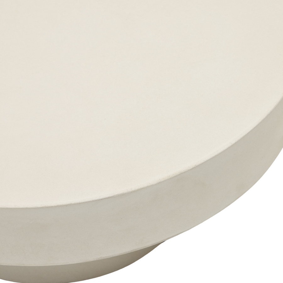 Aiguablava Outdoor Round Coffee Table 66cm - White