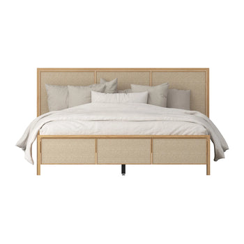 Peggy King Bed - Oak