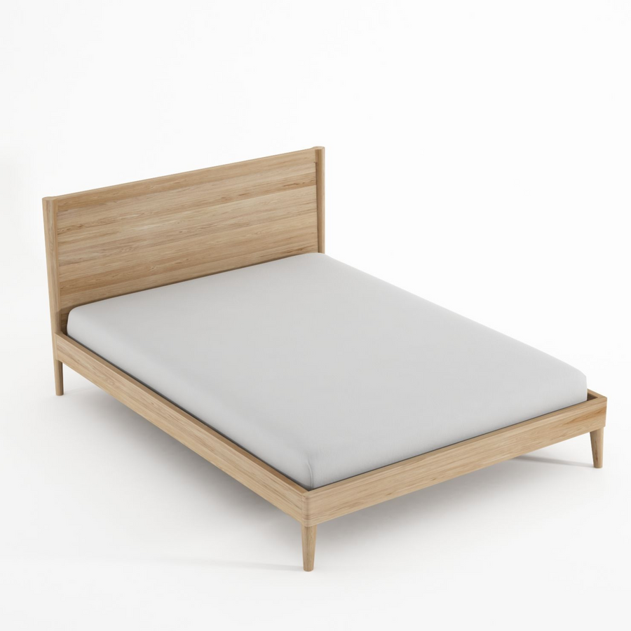 Vintage Double Bed - Oak