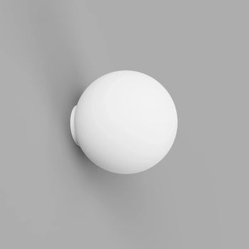 Orb Mirror Wall Light Medium - White