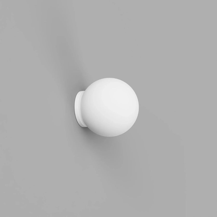 Orb Mirror Wall Light Small - White