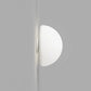 Orb Dome Mirror Wall Light - White