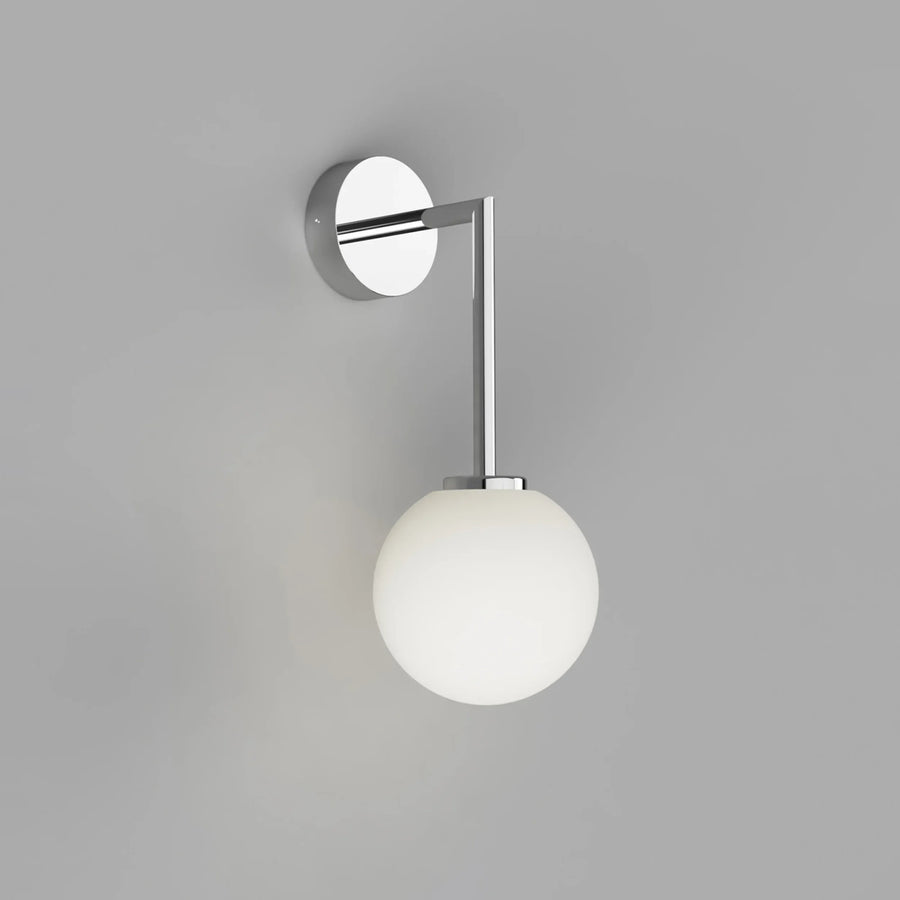 Orb Long Arm Wall Light Medium - Chrome