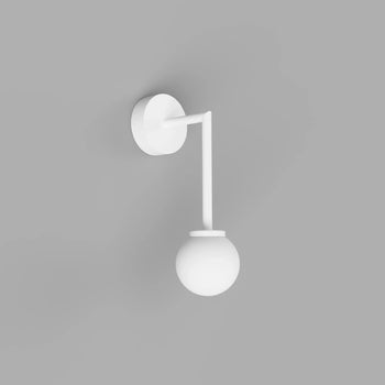 Orb Long Arm Wall Light Small - White