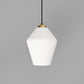 Parlour Geo Pendant - Brass/White