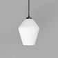 Parlour Geo Pendant - Iron/White