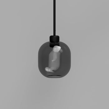 Parlour Lite Curve Pendant - Black/Smoke