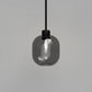 Parlour Lite Curve Pendant - Black/Smoke