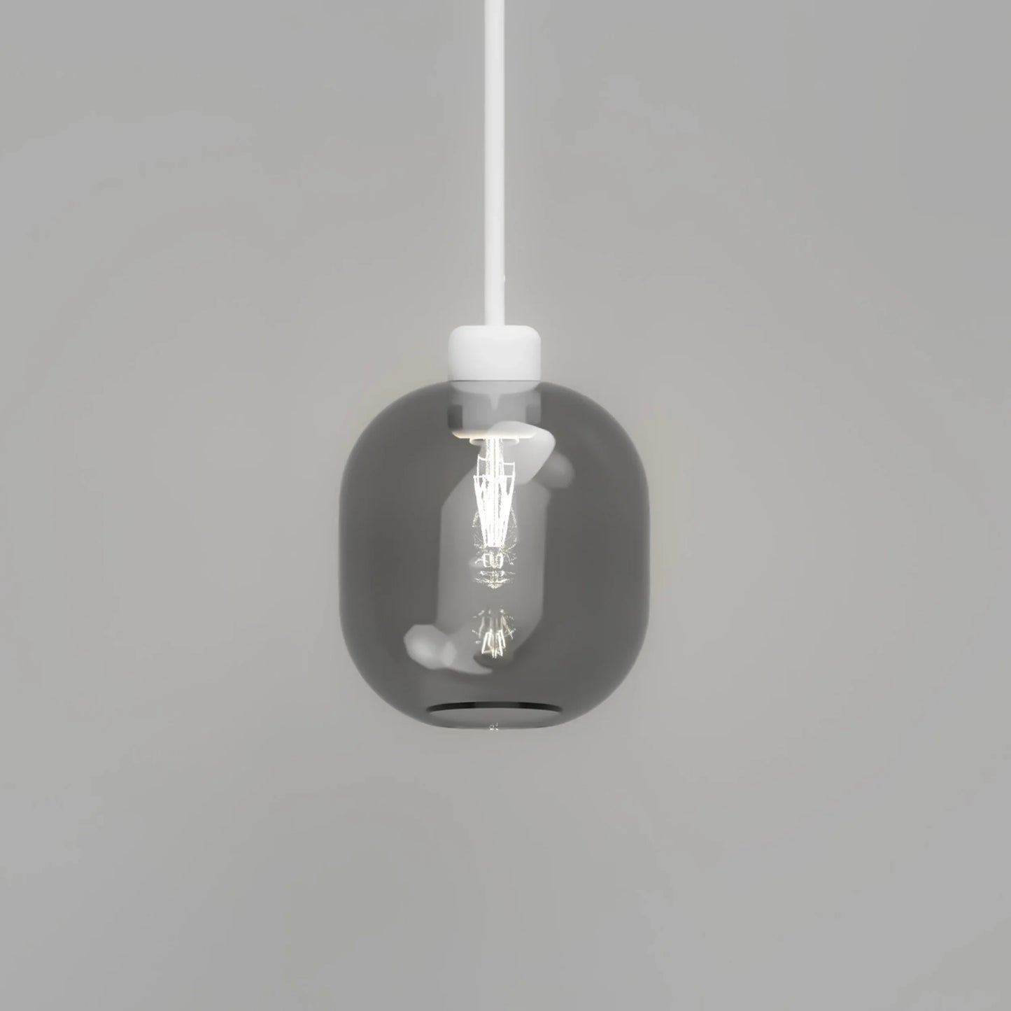 Parlour Lite Curve Pendant - White/Smoke