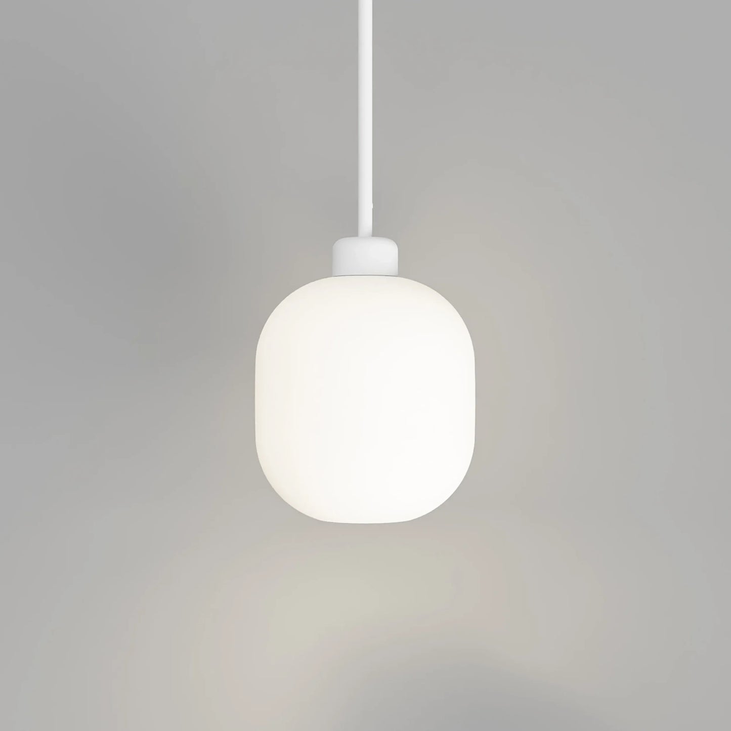 Parlour Lite Curve Pendant - White/White