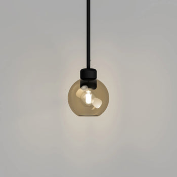 Parlour Lite Sphere Pendant - Black/Amber