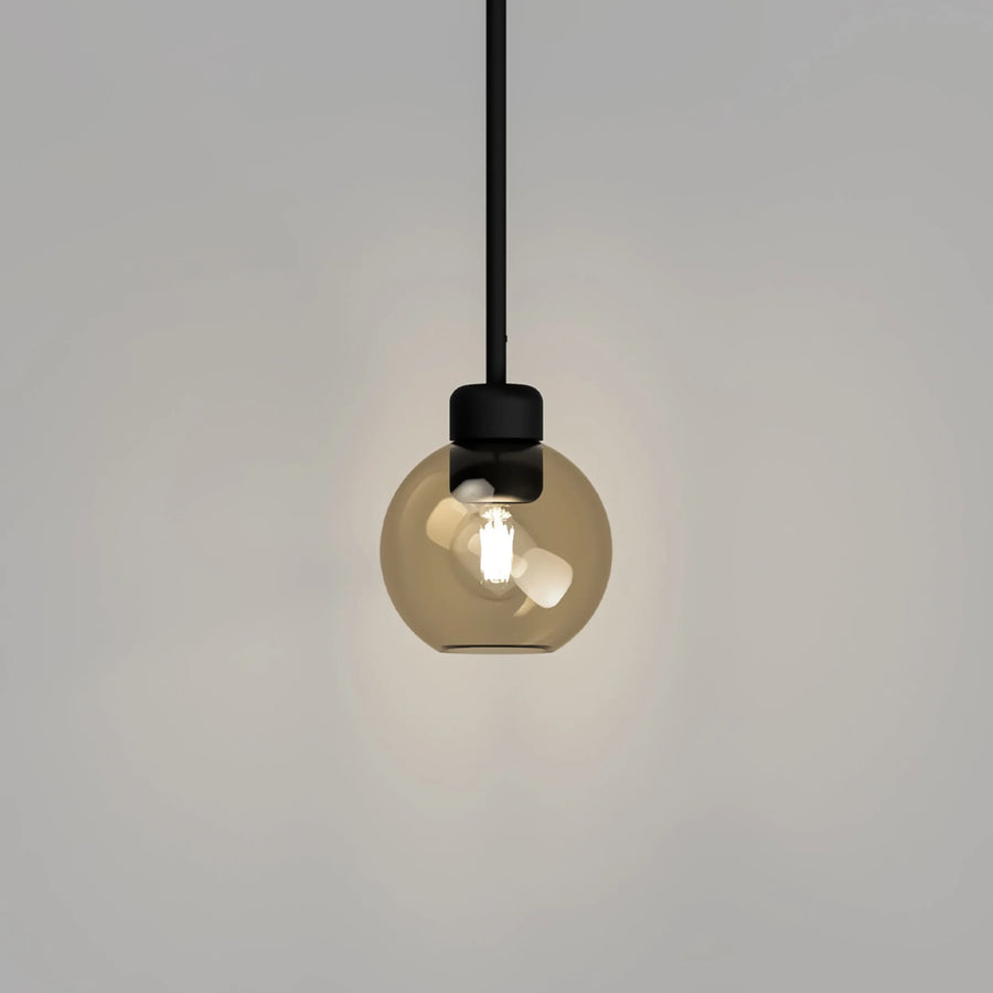 Parlour Lite Sphere Pendant - Black/Amber