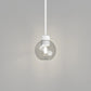 Parlour Lite Sphere Pendant - White/Clear