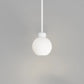 Parlour Lite Sphere Pendant - White/White