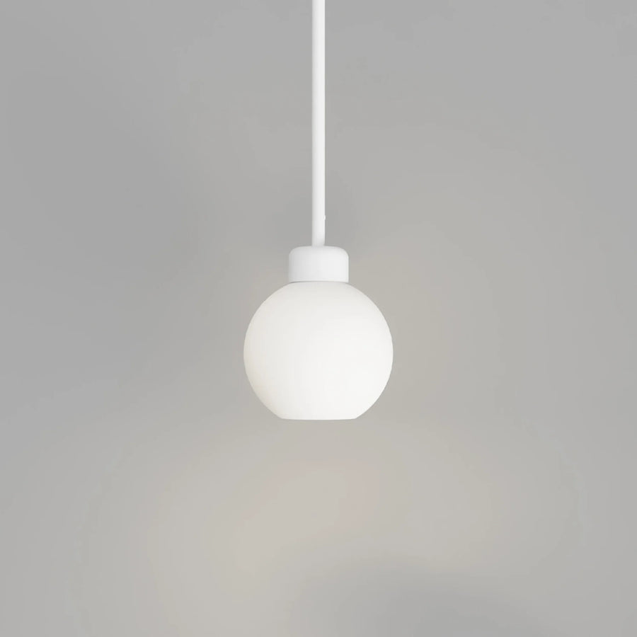 Parlour Lite Sphere Pendant - White/White