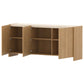 Stella Sideboard 180cm - Oak/Travertine