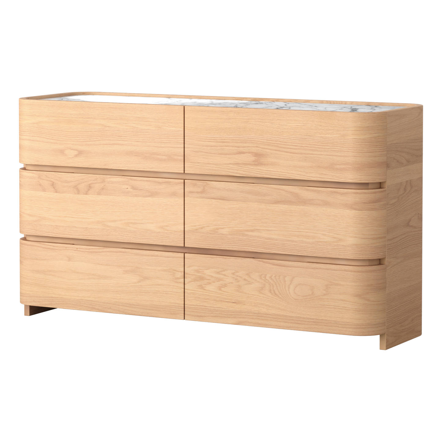 Brodie Six Drawer Chest - Oak