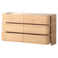 Brodie Six Drawer Chest - Oak