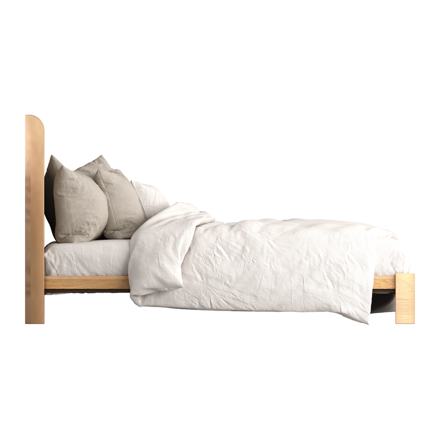 Brodie King Bed - Oak