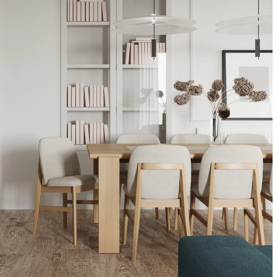 Stella Dining Chair - Oak/Beige