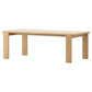 Stella Dining Table 220cm - Oak/Travertine