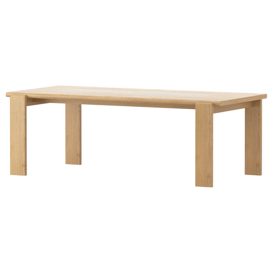 Stella Dining Table 220cm - Oak/Travertine