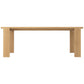 Stella Dining Table 220cm - Oak/Travertine