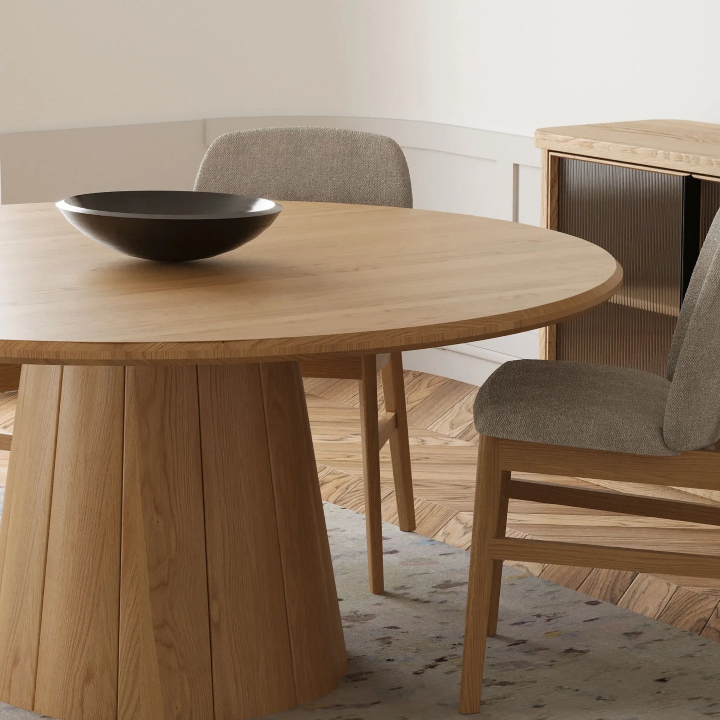 Elliot Round Dining Table 120 - Oak