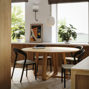 Russo Round Dining Table 120cm - Oak