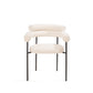 Warner Dining Chair - Chex 01 Polar Boucle