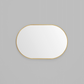 Bjorn Oval Mirror - Brass