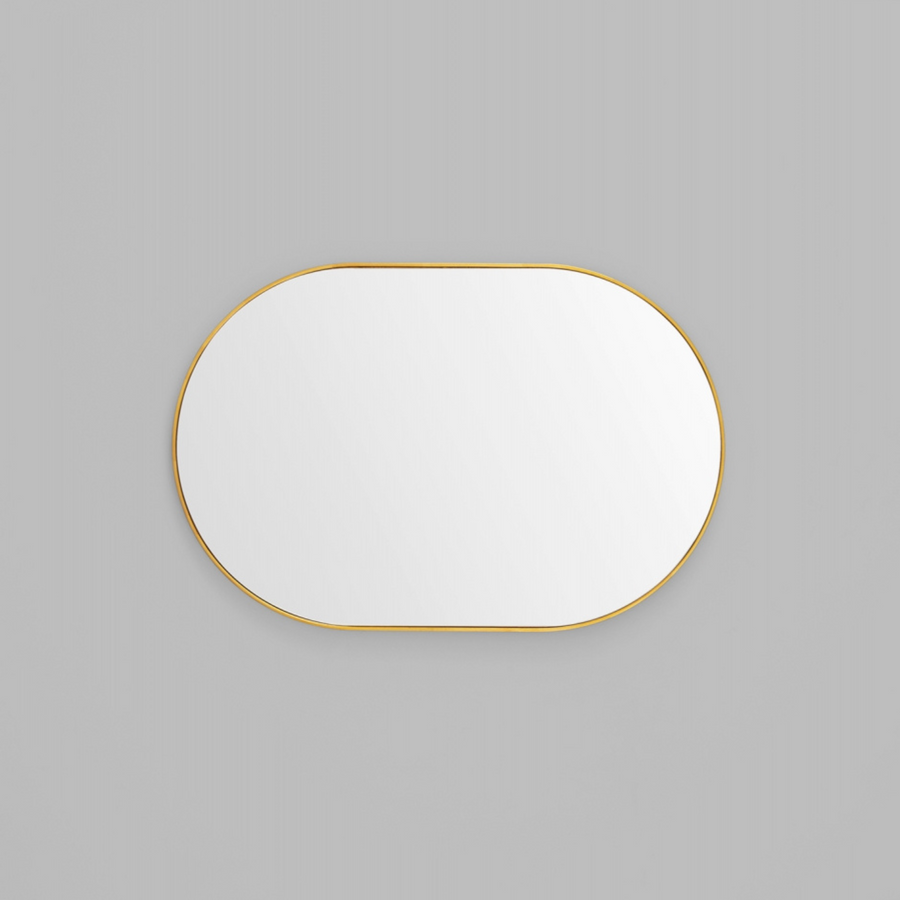 Bjorn Oval Mirror - Brass