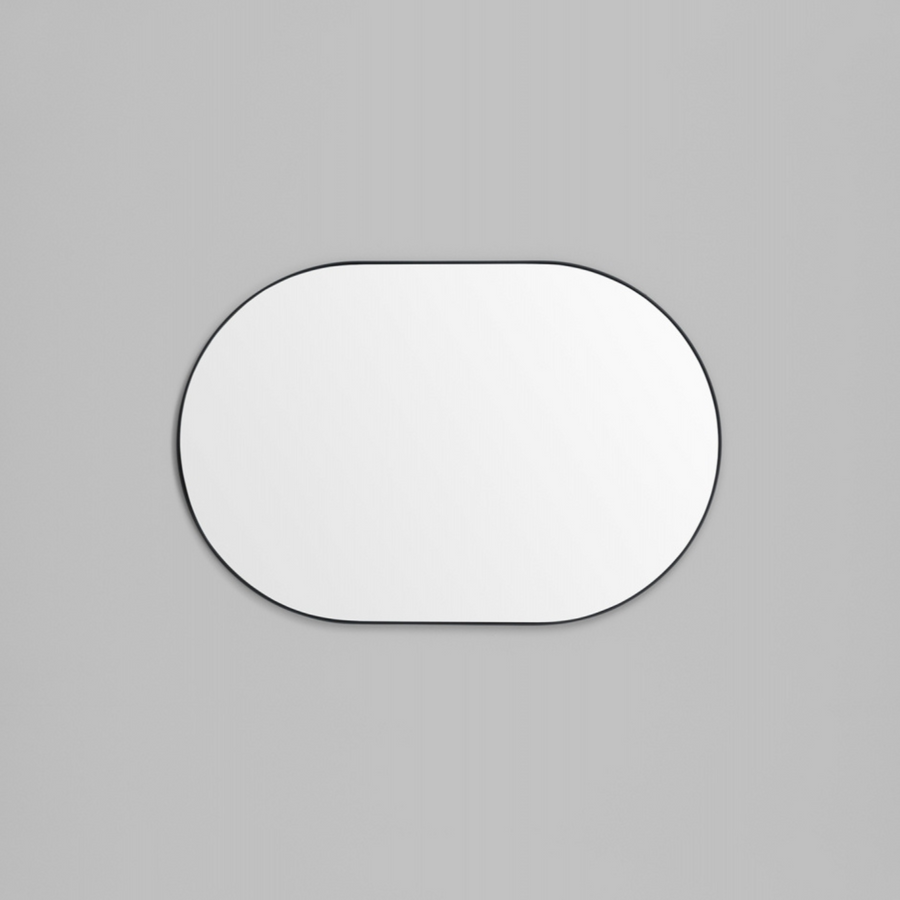 Bjorn Oval Mirror - Black 80cm x 120cm