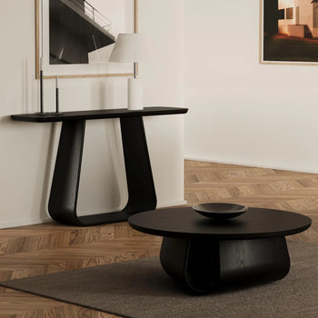 Sima Round Coffee Table - Black