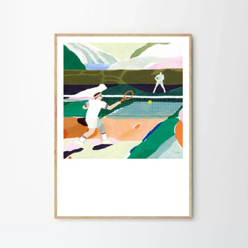 Tennis Print 70Cm x 100Cm