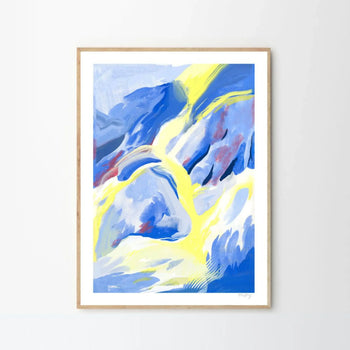 Blue Strokes Print 30Cm x 40Cm