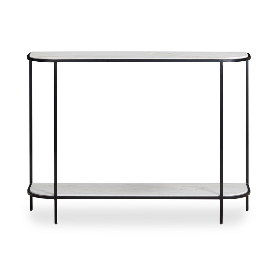 Line Marble Console Table - Smoke