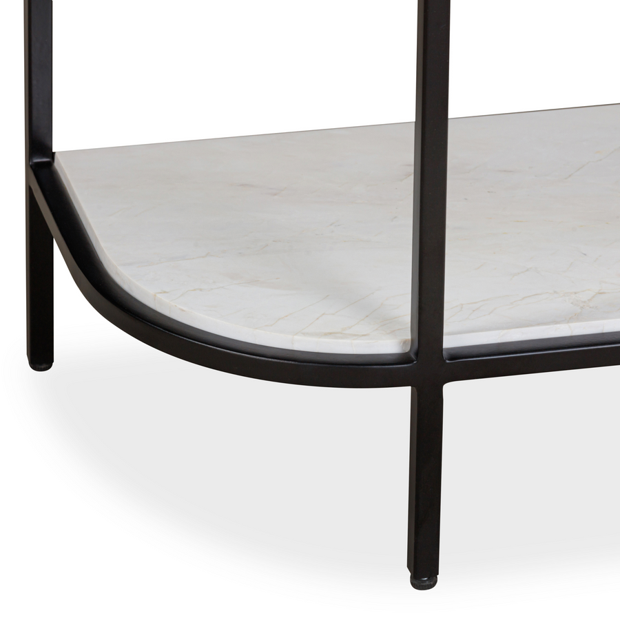 Line Marble Console Table - Smoke