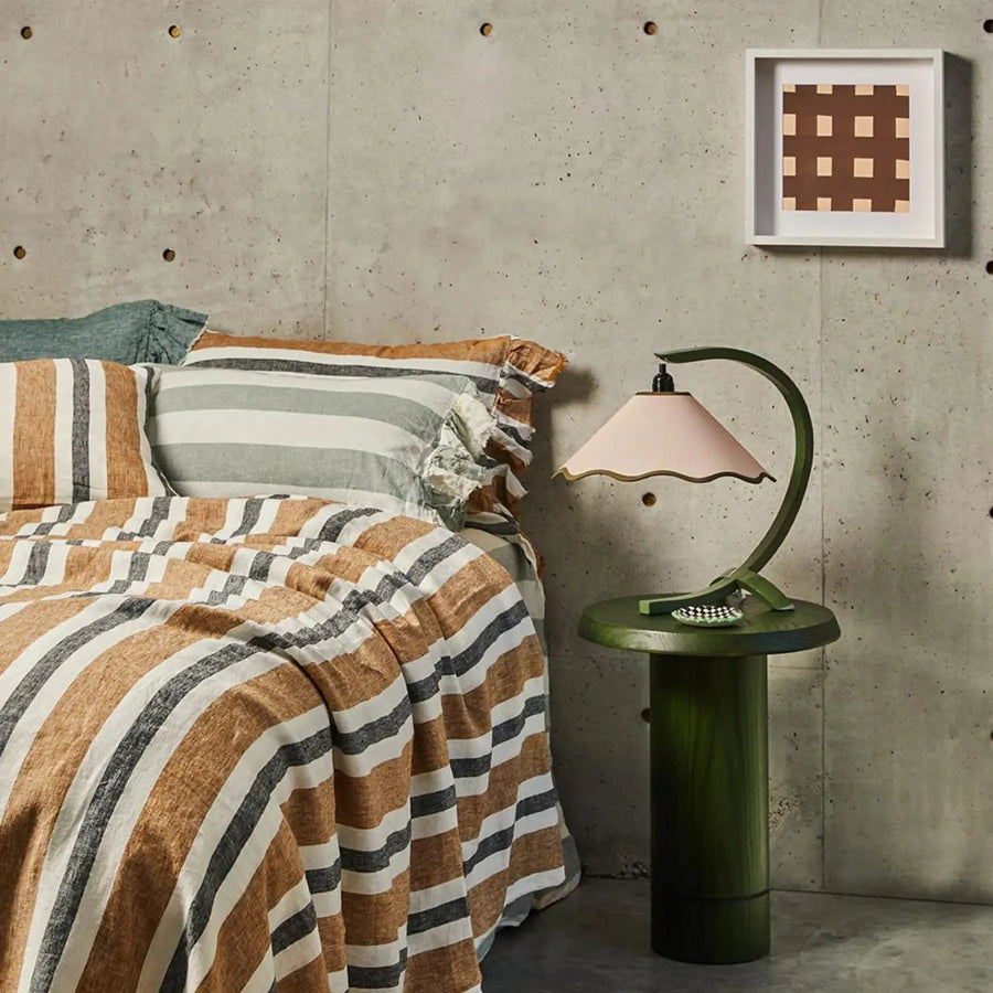 Kira Table Lamp - Sage / Pearl