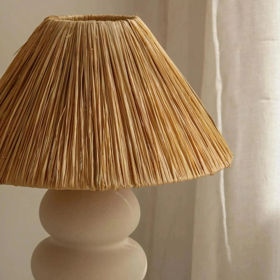 Soffia Raffia Table Lamp - Natural