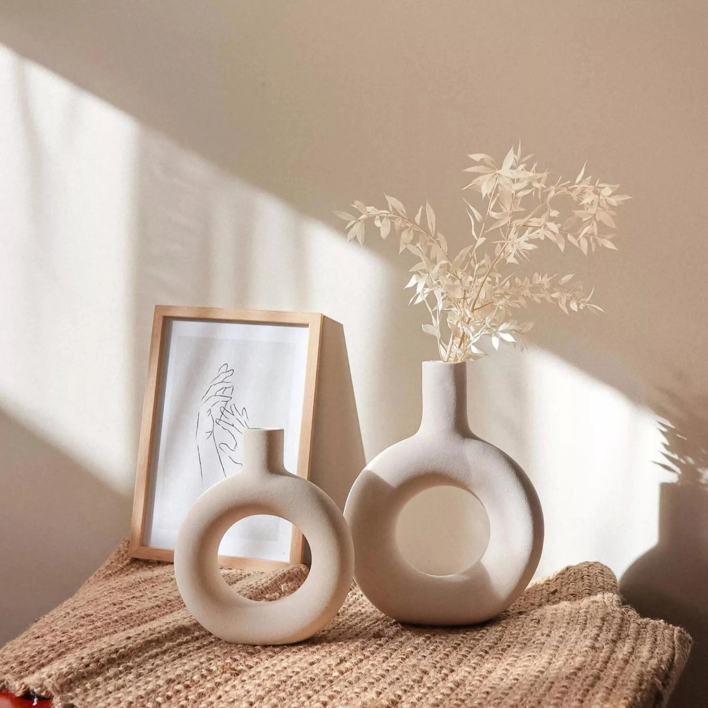 Raya Halo Vase Small - Neutral