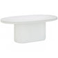 Furrow Outdoor Dining Table 200cm - White Concrete