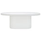 Furrow Outdoor Dining Table 200cm - White Concrete