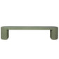 Nova Outdoor Dining Bench 210cm - Green Concrete