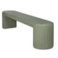 Nova Outdoor Dining Bench 210cm - Green Concrete