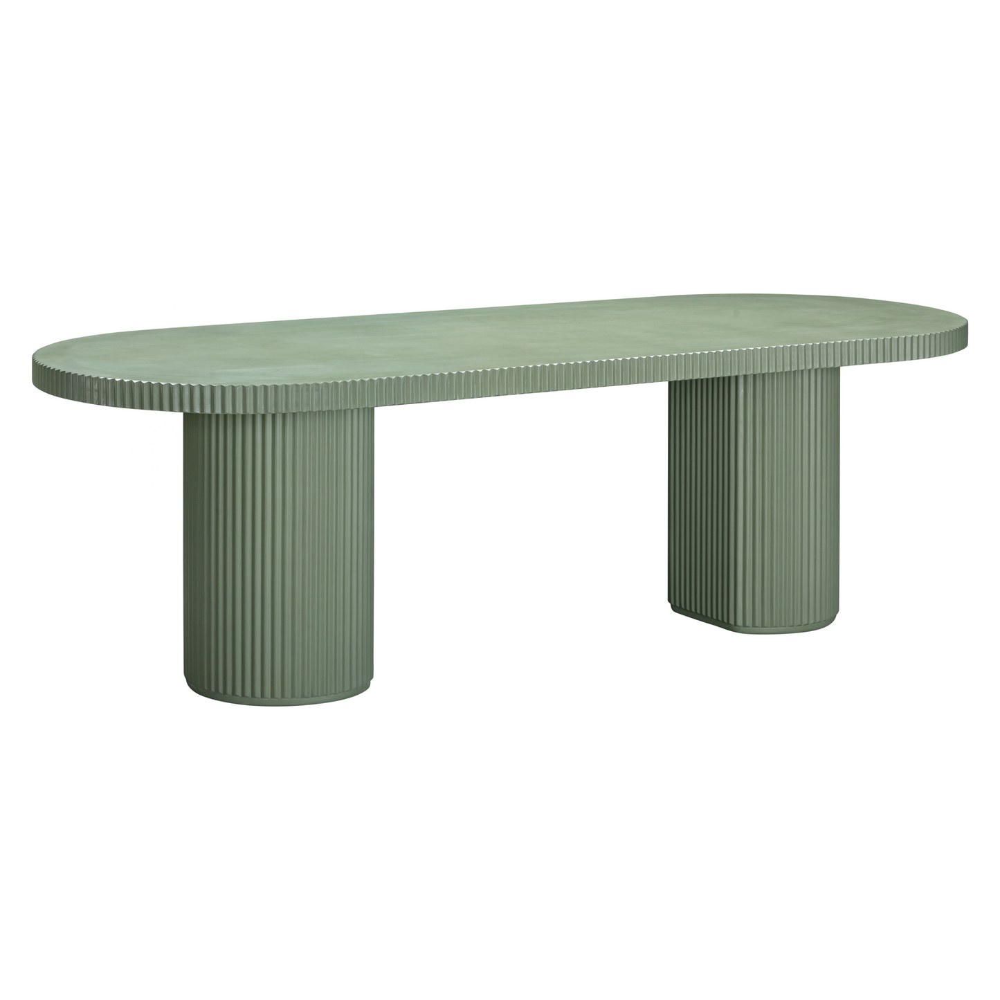 Nova Outdoor Dining Table 240cm - Green Concrete