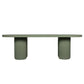 Nova Outdoor Dining Table 240cm - Green Concrete