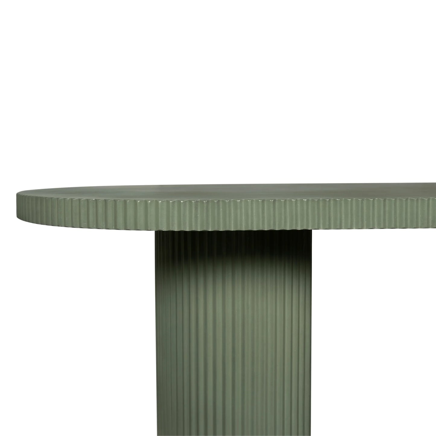 Nova Outdoor Dining Table 240cm - Green Concrete