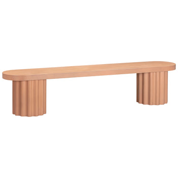 Flock Outdoor Dining Bench 210cm - Terracotta Concrete