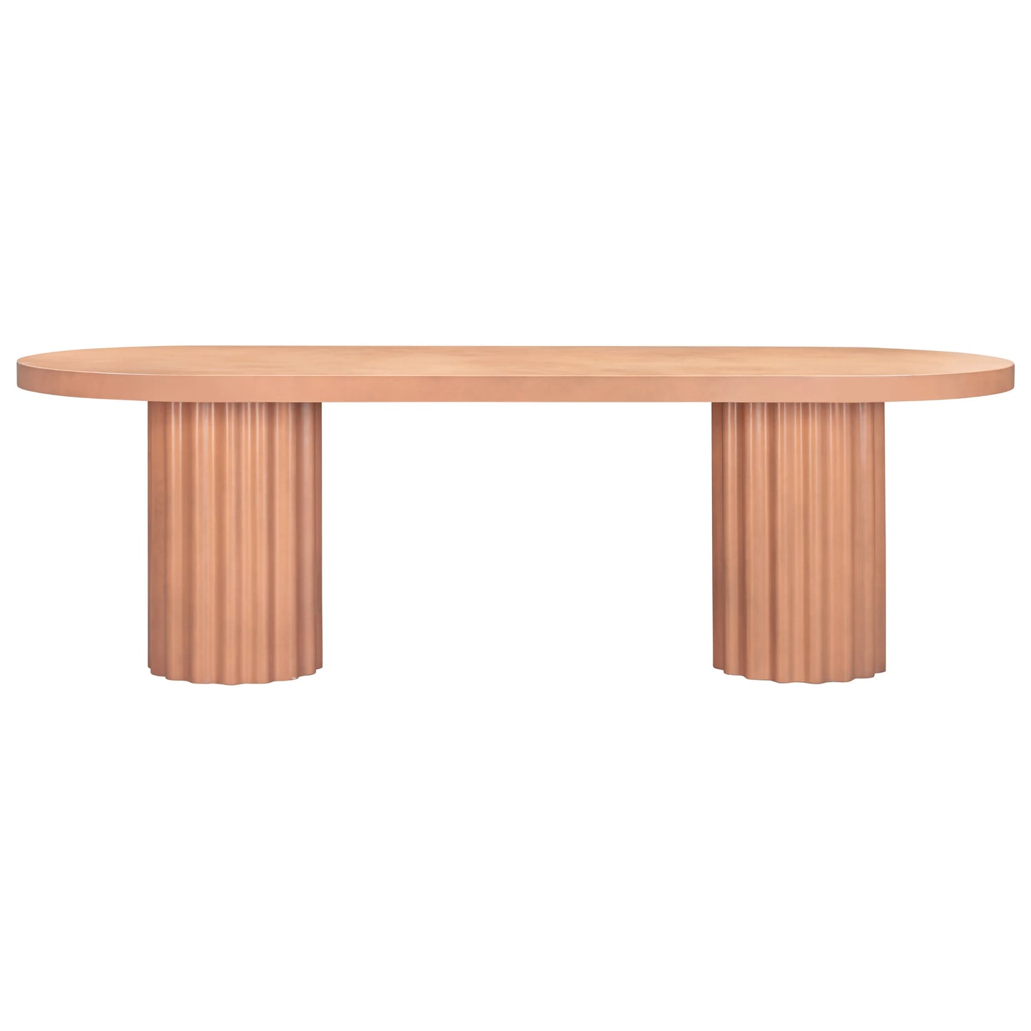 Flock Outdoor Dining Table 240cm - Terracotta Concrete